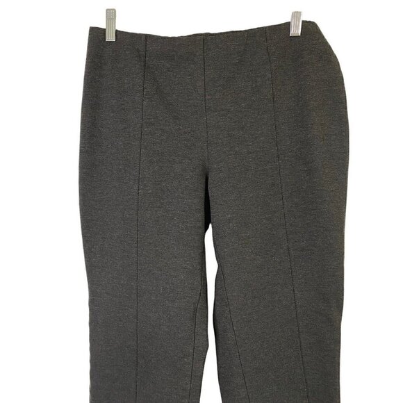 J. Jill Ponte Slim Leg Pant Size Medium Charcoal Gray - Picture 4 of 6